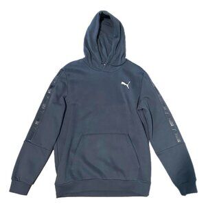 Puma Men's Navy and Blue Hoodie